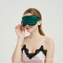 In Stock Fast Dispatch Custom Embroidery Wholesale Soft Satin Natural Satin 100% Sleep Silk Eye Mask